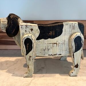 Wooden Dog Planter Box